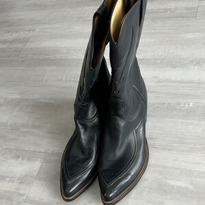 Ryon’s Navy Leather Boots Vintage 5641B Sz M 9